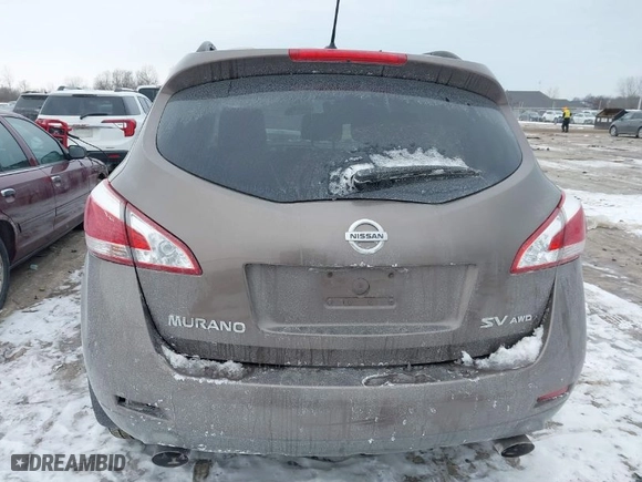 2013 Nissan Murano SL with VIN JN8AZ1MW8DW300214, listed as a IAAI auction lot 41403116 with 201,850 mi miles. Bid and sale history available at carsss.com. Image 16.