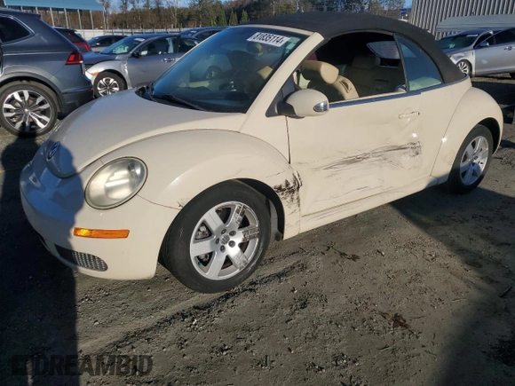 2007 Volkswagen Beetle with VIN 3VWRF31Y57M420319, listed as a Copart auction lot 81835114 with 146,268 mi miles and Salvage title. Bid and sale history available at DreamBid. Image 1.