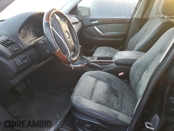 2002 BMW X5 3.0i with VIN 5UXFA53532LP39066, listed as a Copart auction lot 77736044 with 0 mi miles and Salvage Title. Bid and sale history available at carsss.com. Image 7.