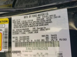 2015 Lincoln MKZ Hybrid with VIN 3LN6L2LU1FR622428, listed as a Copart auction lot 44605155 with 109,013 mi miles and Salvage Title. Bid and sale history available at DreamBid. Image 13.