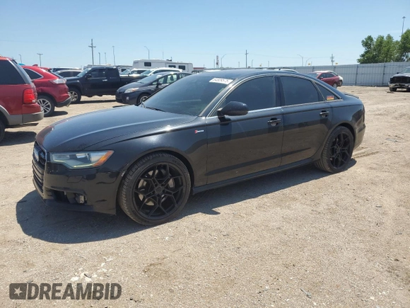 2013 Audi A6 Prestige with VIN WAUJGAFC7DN040430, listed as a Copart auction lot 64809575 with 112,123 mi miles and Salvage title. Bid and sale history available at DreamBid. Image 1.