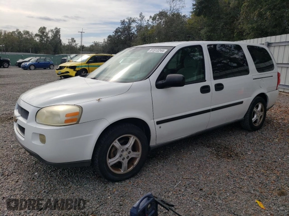 2008 Chevrolet Uplander LS with VIN 1GNDV23108D128611, listed as a Copart auction lot 81513244 with 0 mi miles and Salvage Title. Bid and sale history available at carsss.com. Image 1.