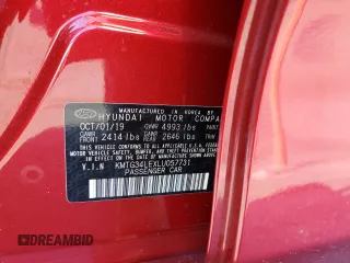 2020 Genesis G70 3.3T z VIN KMTG34LEXLU057731, wystawiony jako Copart lot #48794325 z przebiegiem 93 504 mil mil oraz Szkoda całkowita • Salvage title. Historia ofert i sprzedaży dostępna na DreamBid. Obrazek 12.