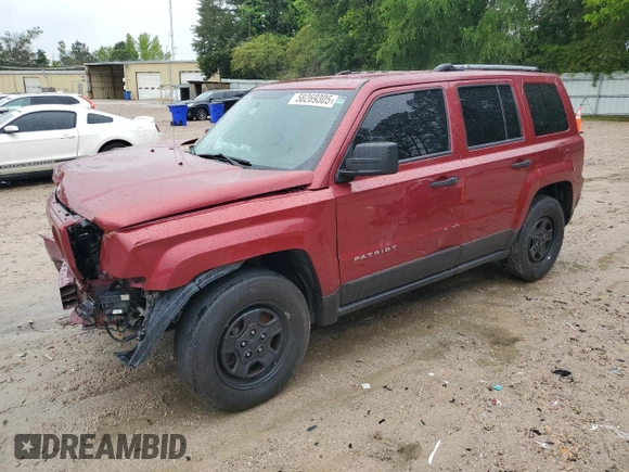 2016 Jeep Patriot Sport z VIN 1C4NJPBA9GD710860, wystawiony jako Copart lot #58269305 z przebiegiem 132 067 mil mil oraz Czysty tytuł • Clean title. Historia ofert i sprzedaży dostępna na DreamBid. Obrazek 1.