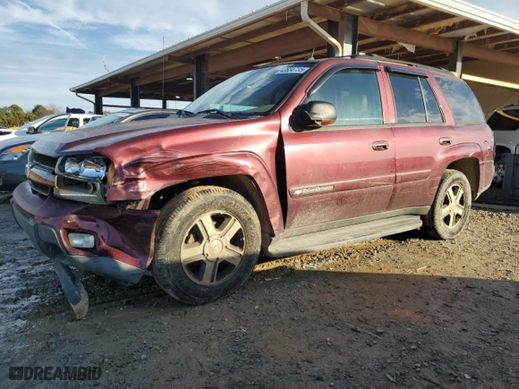 2004 Chevrolet TrailBlazer LS with VIN 1GNDS13S342355471, listed as a Copart auction lot 43634735 with 228,836 mi miles and Salvage Title. Bid and sale history available at carsss.com. Image 1.