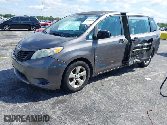 2012 Toyota Sienna with VIN 5TDZK3DC8CS190719, listed as a IAAI auction lot 41983695 with 68,377 mi miles and . Bid and sale history available at DreamBid. Image 19.