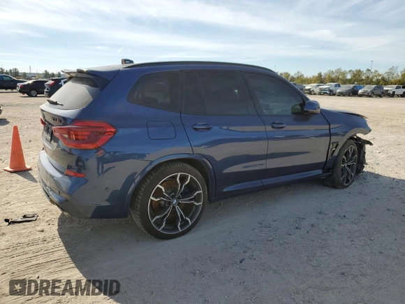2020 BMW X3 M Competition with VIN 5YMTS0C06L9B67220, listed as a Copart auction lot 82880984 with 39,770 mi miles and Salvage Title. Bid and sale history available at carsss.com. Image 3.