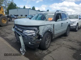 2024 Ford Bronco Sport Big Bend z VIN 3FMCR9B60RRE63953, wystawiony jako Copart lot #57494345 z przebiegiem Nie podano mil oraz Szkoda całkowita • Salvage title. Historia ofert i sprzedaży dostępna na DreamBid. Obrazek 1.