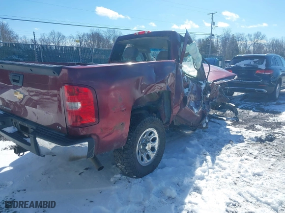 2013 Chevrolet Silverado 1500 Work Truck with VIN 1GCNKPEX2DZ344817, listed as a IAAI auction lot 41581439 with 45,848 mi miles. Bid and sale history available at carsss.com. Image 4.