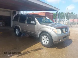2005 Nissan Pathfinder LE with VIN 5N1AR18UX5C782168, listed as a IAAI auction lot 42395379 with Not provided miles and . Bid and sale history available at DreamBid. Image 1.