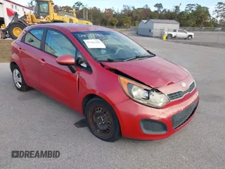 2012 Kia Rio EX with VIN KNADN5A3XC6066661, listed as a IAAI auction lot 41282360 with 80,269 mi miles. Bid and sale history available at carsss.com. Image 1.