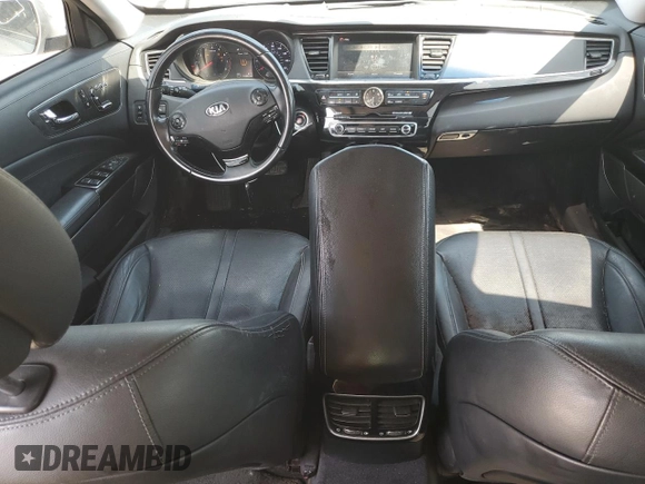 2015 Kia K900 Premium with VIN KNALU4D49F6026279, listed as a Copart auction lot 71614904 with 103,929 mi miles and Salvage Title. Bid and sale history available at carsss.com. Image 8.