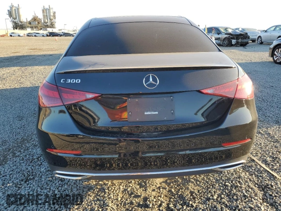 2023 Mercedes-Benz C 300 with VIN W1KAF4GB3PR126978, listed as a Copart auction lot 46365065 with 25,481 mi miles and Salvage Title. Bid and sale history available at carsss.com. Image 6.