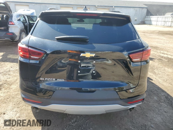 2023 Chevrolet Blazer LT with VIN 3GNKBHR49PS122308, listed as a Copart auction lot 49988235 with 16,654 mi miles and Salvage title. Bid and sale history available at DreamBid. Image 6.