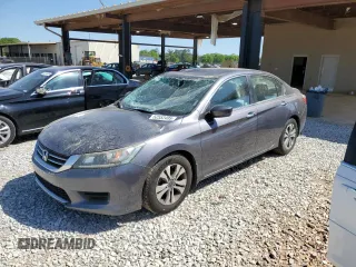 2014 Honda Accord Sedan LX with VIN 1HGCR2F34EA012395, listed as a Copart auction lot 52552495 with 104,586 mi miles and Salvage Title. Bid and sale history available at carsss.com. Image 1.