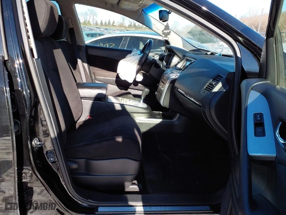 2014 Nissan Murano SV with VIN JN8AZ1MW6EW518590, listed as a IAAI auction lot 41318528 with 52,023 mi miles. Bid and sale history available at carsss.com. Image 5.