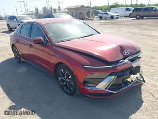 2024 Hyundai Sonata SEL with VIN KMHL64JA8RA369489, listed as a IAAI auction lot 42018317 with 25,772 mi miles. Bid and sale history available at carsss.com. Image 1.
