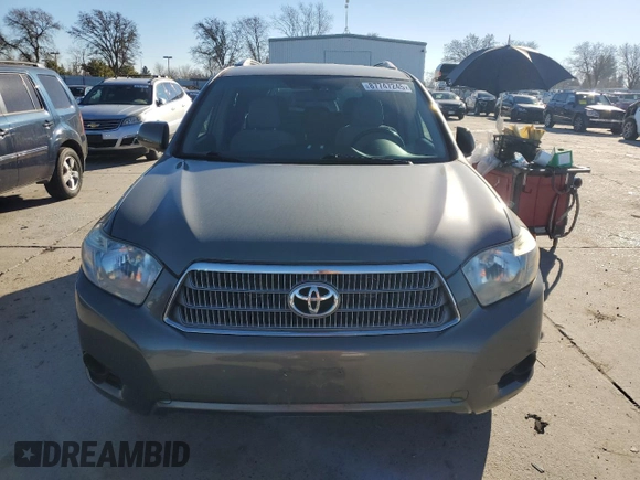 2009 Toyota Highlander Hybrid with VIN JTEEW41A592028490, listed as a Copart auction lot 87747245 with 182,913 mi miles and Salvage Title. Bid and sale history available at carsss.com. Image 5.