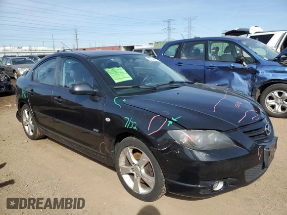 2005 Mazda 3 s with VIN JM1BK323151227825, listed as a Copart auction lot 48752855 with 142,316 mi miles and Salvage Title. Bid and sale history available at carsss.com. Image 4.