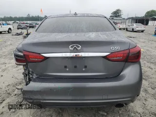 2021 Infiniti Q50 Luxe with VIN JN1EV7BP3MM702065, listed as a Copart auction lot 59577685 with 75,570 mi miles and Salvage title. Bid and sale history available at DreamBid. Image 6.