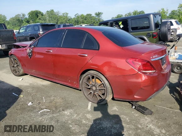 2016 Mercedes-Benz C 450 AMG z VIN 55SWF6EB9GU124347, wystawiony jako Copart lot #59899065 z przebiegiem 112 182 mil mil oraz Czysty tytuł • Clean title. Historia ofert i sprzedaży dostępna na DreamBid. Obrazek 2.