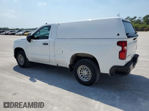 2023 Chevrolet Silverado 1500 Work Truck with VIN 3GCNAAEK6PG337510, listed as a Copart auction lot 48968765 with 129,352 mi miles and Clean Title. Bid and sale history available at carsss.com. Image 2.