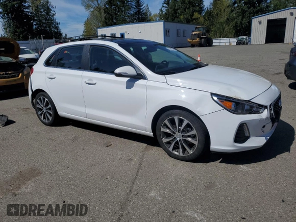2019 Hyundai Elantra GT with VIN KMHH35LE7KU107245, listed as a Copart auction lot 53916705 with 28,297 mi miles and Salvage Title. Bid and sale history available at carsss.com. Image 4.