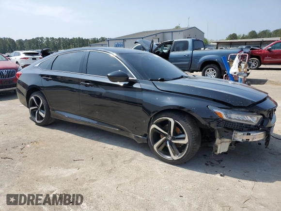 2019 Honda Accord Sport with VIN 1HGCV1F34KA037329, listed as a Copart auction lot 50502635 with 129,638 mi miles and Salvage Title. Bid and sale history available at DreamBid. Image 4.