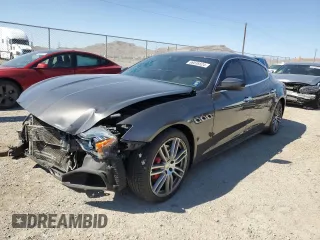 2018 Maserati Quattroporte S with VIN ZAM56YPAXJ1281698, listed as a Copart auction lot 69038524 with 79,837 mi miles and Salvage Title. Bid and sale history available at carsss.com. Image 1.