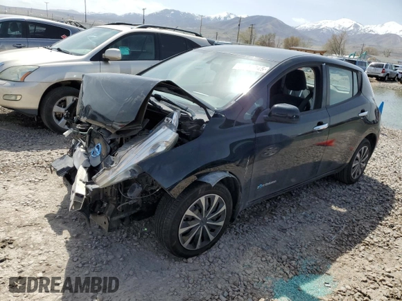 2013 Nissan LEAF S with VIN 1N4AZ0CP2DC417889, listed as a Copart auction lot 52204745 with 0 mi miles and Salvage Title. Bid and sale history available at carsss.com. Image 1.