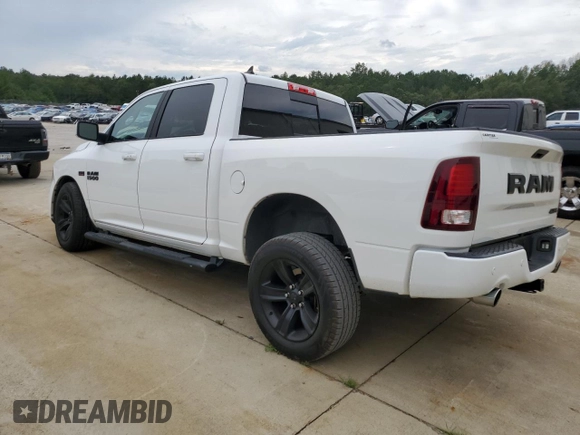 2018 Ram 1500 Sport z VIN 1C6RR7MT6JS209850, wystawiony jako Copart lot #73999674 z przebiegiem 62 109 mil mil oraz Szkoda całkowita • Salvage title. Historia ofert i sprzedaży dostępna na DreamBid. Obrazek 2.