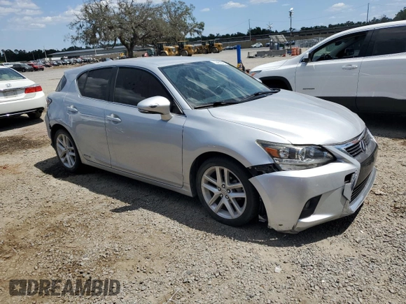 2016 Lexus CT 200h with VIN JTHKD5BH0G2272994, listed as a Copart auction lot 55482345 with 124,615 mi miles and Salvage title. Bid and sale history available at DreamBid. Image 4.