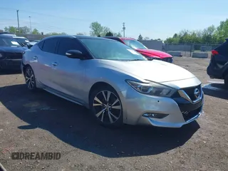 2018 Nissan Maxima SR with VIN 1N4AA6AP3JC374804, listed as a IAAI auction lot 42145406 with 136,757 mi miles. Bid and sale history available at carsss.com. Image 1.