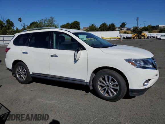 2015 Nissan Pathfinder S with VIN 5N1AR2MN3FC708211, listed as a Copart auction lot 55421345 with 159,217 mi miles and Salvage title. Bid and sale history available at DreamBid. Image 4.