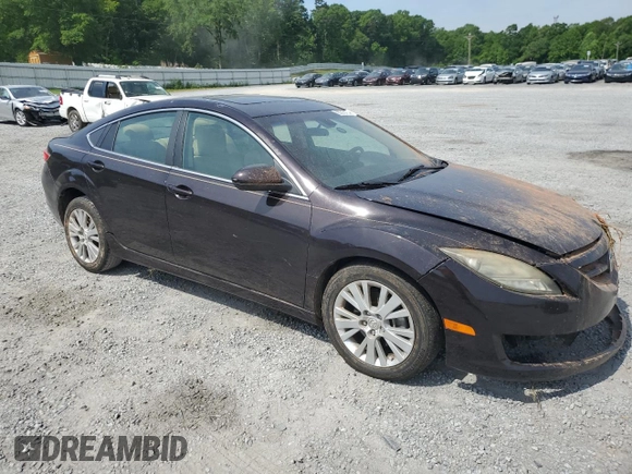 2009 Mazda 6 i Touring with VIN 1YVHP82A695M39748, listed as a Copart auction lot 55218185 with 150,813 mi miles and Salvage title. Bid and sale history available at DreamBid. Image 4.