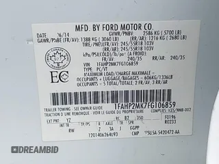 2015 Ford Police Interceptor с VIN 1FAHP2MK7FG106859, выставлен на аукционе IAAI как лот 42427795 с пробегом 177 300 миль миль и . История ставок и продаж доступна на DreamBid. Изображение 9.