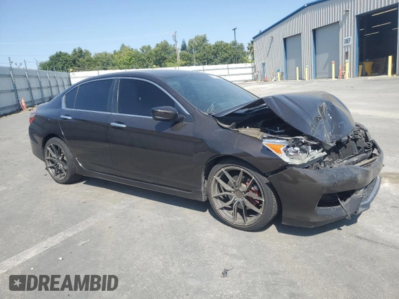 2016 Honda Accord Sport z VIN 1HGCR2F55GA177912, wystawiony jako Copart lot #59403025 z przebiegiem 115 325 mil mil oraz Szkoda całkowita • Salvage title. Historia ofert i sprzedaży dostępna na DreamBid. Obrazek 4.