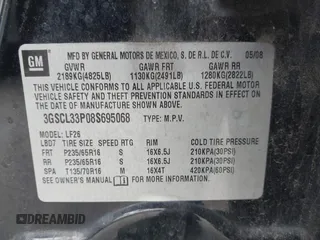 2008 Saturn VUE XE z VIN 3GSCL33P08S695068, wystawiony jako IAAI lot #42383721 z przebiegiem 169 726 mil mil oraz . Historia ofert i sprzedaży dostępna na DreamBid. Obrazek 9.