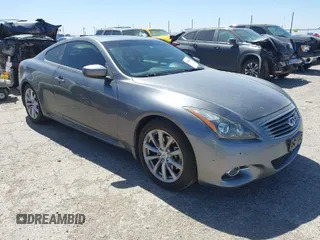 2014 Infiniti Q60 Coupe Journey with VIN JN1CV6EK7EM111823, listed as a IAAI auction lot 41848604 with 86,557 mi miles. Bid and sale history available at carsss.com. Image 1.