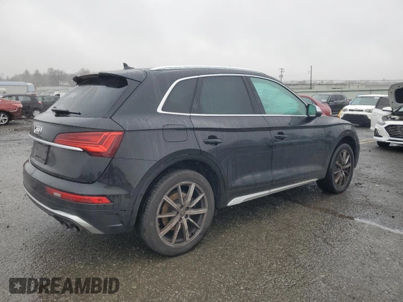 2022 Audi SQ5 Premium Plus with VIN WA1B4AFY6N2137062, listed as a Copart auction lot 85131704 with 42,098 mi miles and Salvage Title. Bid and sale history available at carsss.com. Image 3.