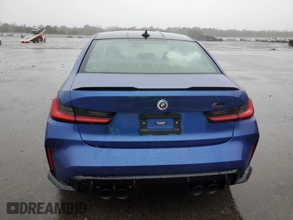 2022 BMW M3 Competition xDrive with VIN WBS43AY09NFM10618, listed as a Copart auction lot 41450415 with 21,935 mi miles and Non repairable. Bid and sale history available at DreamBid. Image 6.