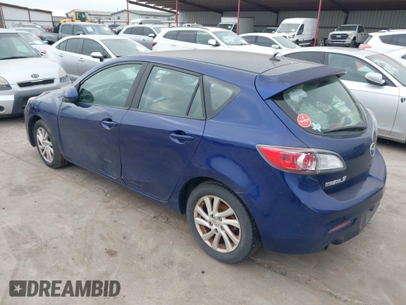 2012 Mazda Mazda3 i Touring with VIN JM1BL1L70C1535312, listed as a IAAI auction lot 41603929 with 160,333 mi miles. Bid and sale history available at carsss.com. Image 3.