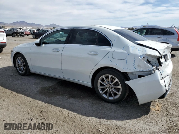 2020 Mercedes-Benz A 220 with VIN WDD3G4EB5LW038566, listed as a Copart auction lot 49355505 with 51,008 mi miles and Salvage Title. Bid and sale history available at DreamBid. Image 2.