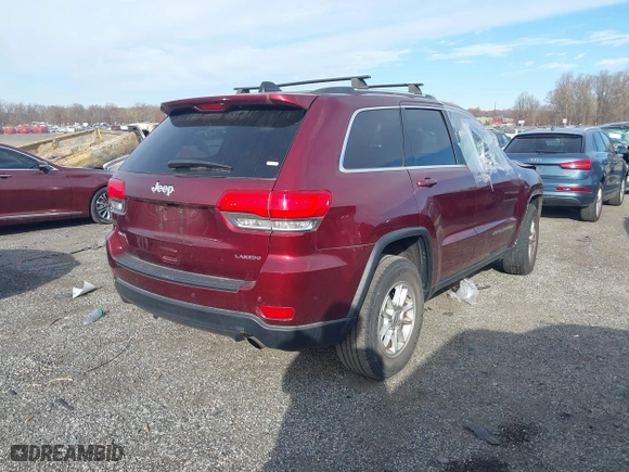 2018 Jeep Grand Cherokee Laredo E with VIN 1C4RJFAG6JC478829, listed as a IAAI auction lot 40899717 with 55,479 mi miles. Bid and sale history available at carsss.com. Image 4.