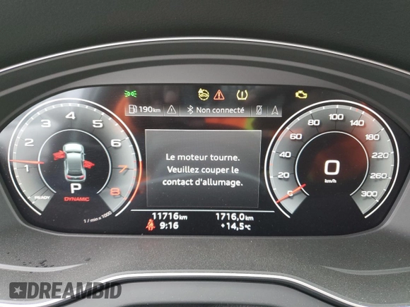2024 Audi Q5 S line Premium Plus z VIN WA1EAAFY3R2049615, wystawiony jako Copart lot #55653445 z przebiegiem 11 716 mil mil oraz Szkoda całkowita • Salvage title. Historia ofert i sprzedaży dostępna na DreamBid. Obrazek 9.