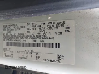 2017 Ford Transit с VIN 1FTYR2CM3HKA21394, выставлен на аукционе IAAI как лот 41902852 с пробегом 190 365 миль миль и . История ставок и продаж доступна на DreamBid. Изображение 9.