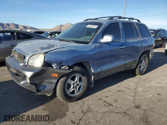 2001 Hyundai Santa Fe GLS with VIN KM8SC83D11U129013, listed as a Copart auction lot 78885494 with 168,175 mi miles and Salvage Title. Bid and sale history available at carsss.com. Image 1.