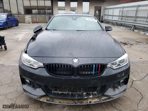 2017 BMW 4 Series 430i xDrive with VIN WBA4R9C59HK680982, listed as a Copart auction lot 37570764 with 0 mi miles. Bid and sale history available at carsss.com. Image 5.
