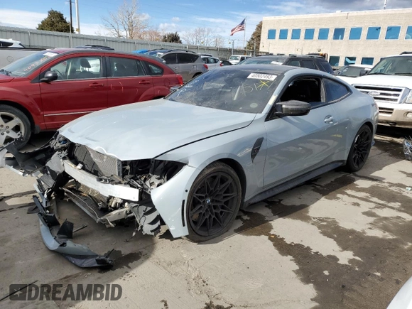 2021 BMW M4 Competition with VIN WBS33AZ09MCG46120, listed as a Copart auction lot 40502493 with 0 mi miles. Bid and sale history available at carsss.com. Image 1.