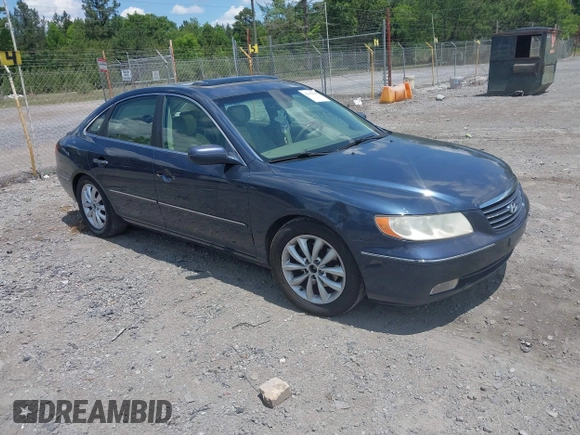 2006 Hyundai Azera SE with VIN KMHFC46F36A115873, listed as a IAAI auction lot 42199891 with 206,421 mi miles and . Bid and sale history available at DreamBid. Image 1.